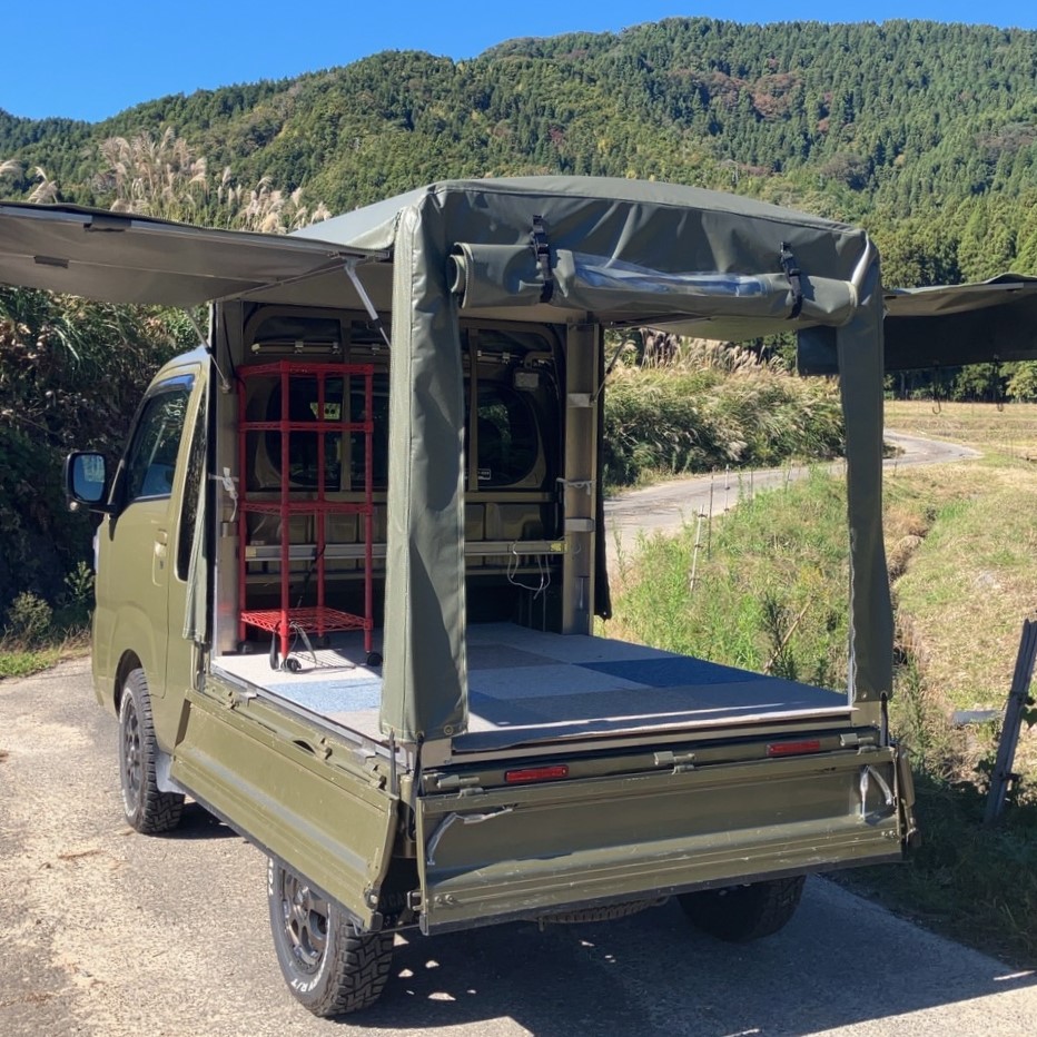 ハイゼットジャンボ荷台用 幌フレームセット