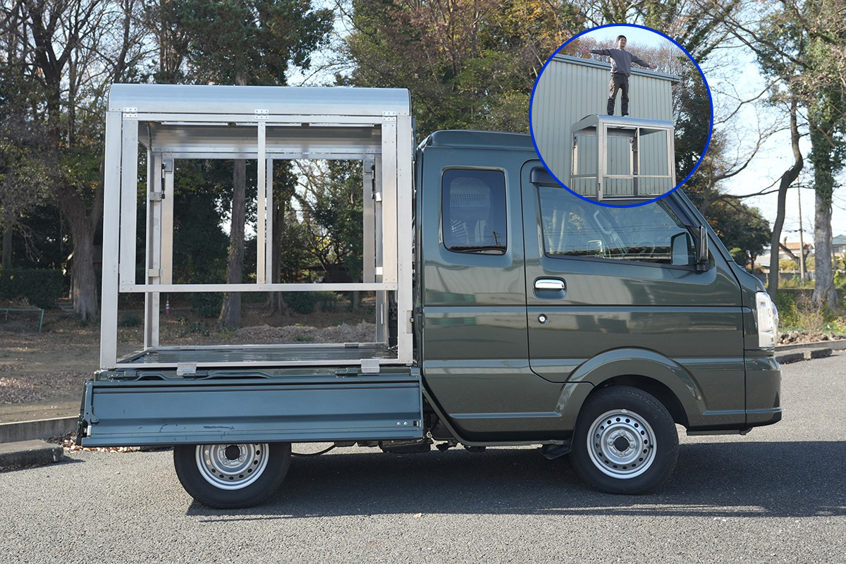 RV-SuperCarry スーパーキャリイ荷台用 フレーム＆三開放幌 国産セット 