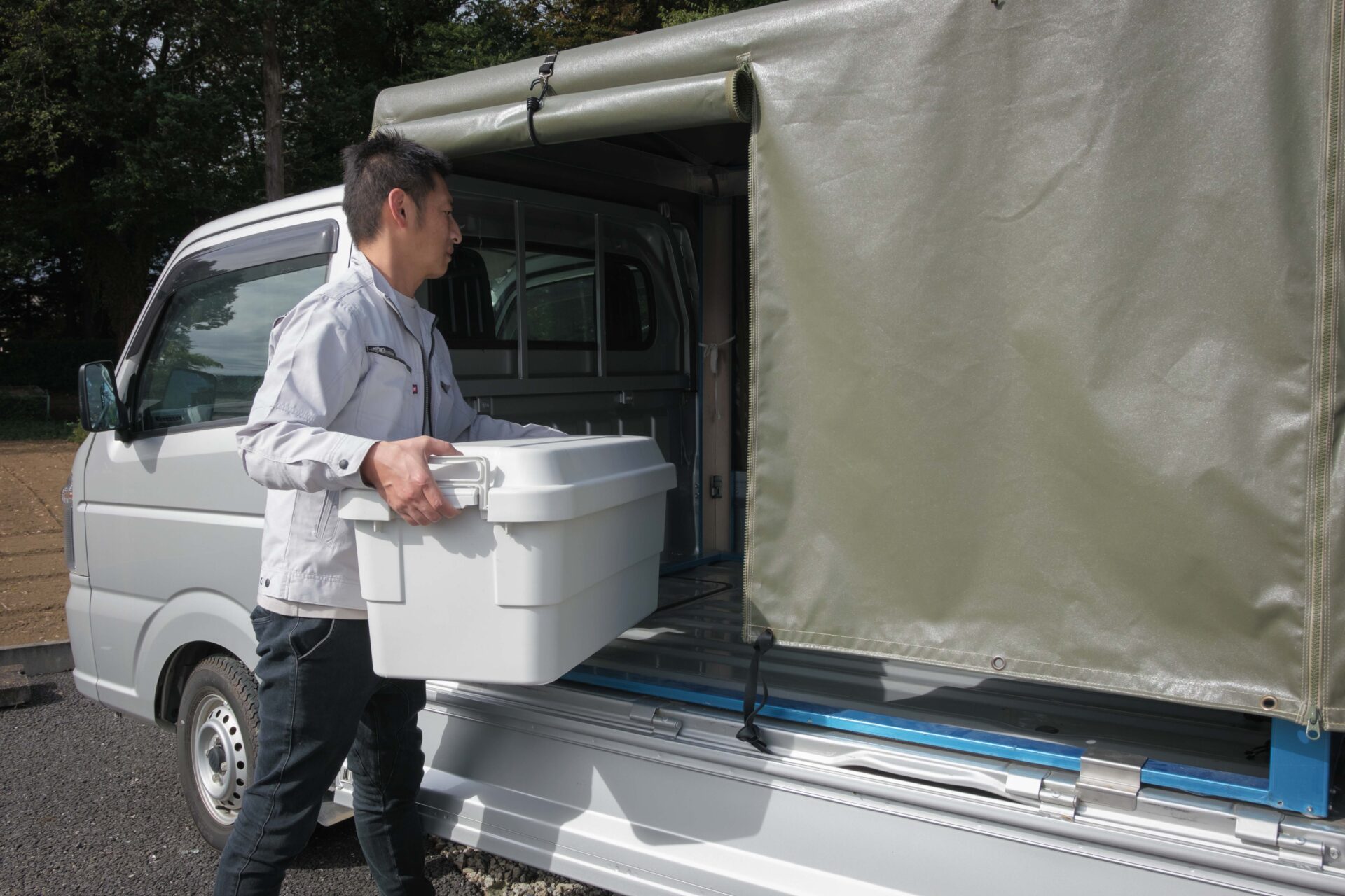 RV-2｜軽トラ幌＆フレームセット｜軽トラック荷台用
